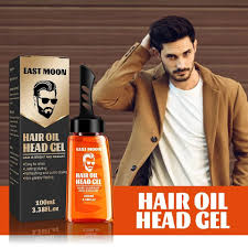 Hair Styling Gel With Comb , Liquid Head Oil Styling Gel for Men