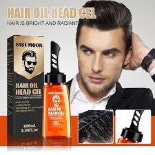 Hair Styling Gel With Comb , Liquid Head Oil Styling Gel for Men